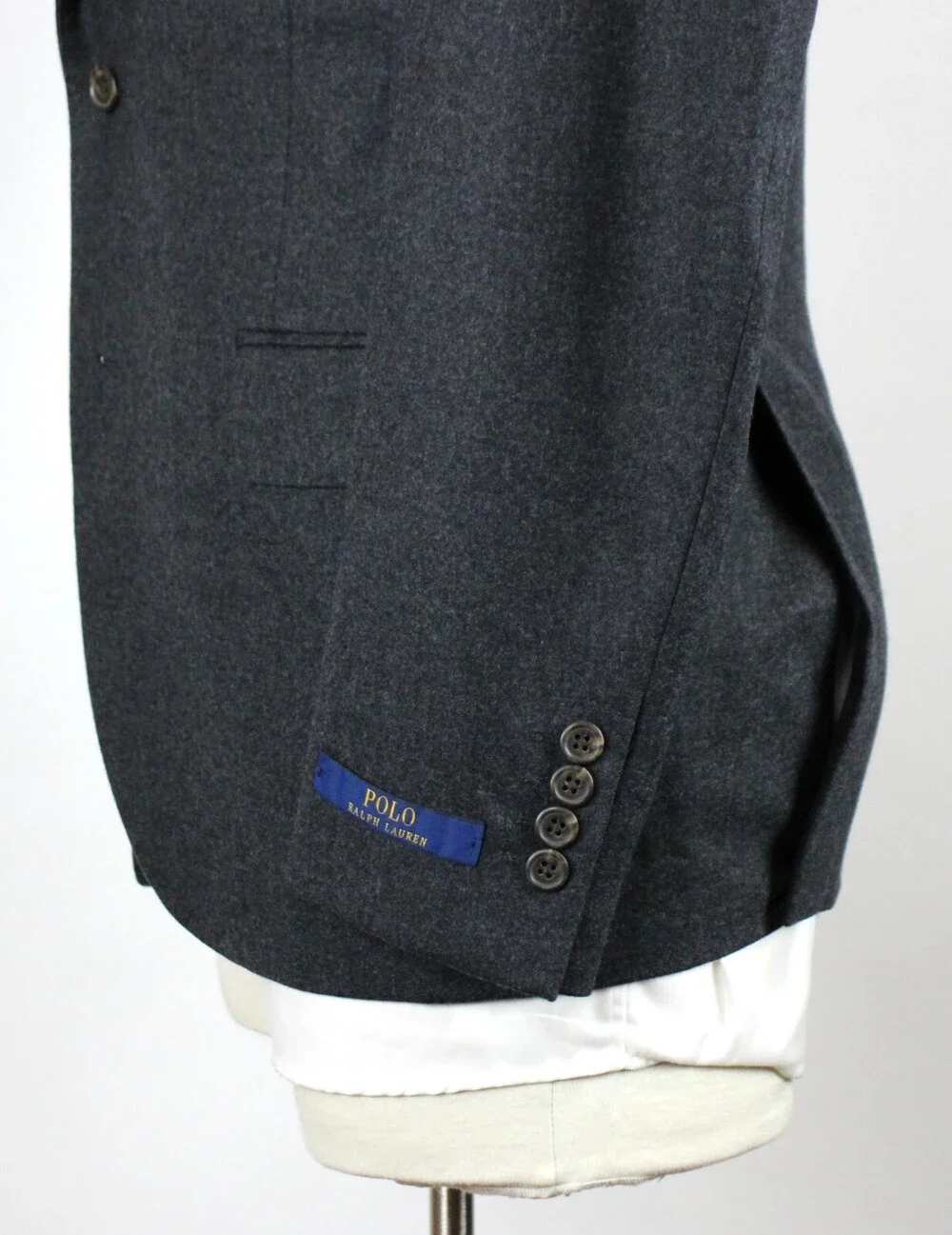 $498 Polo Ralph Lauren Jacket 44 R Men's Grey Wool Modern Fit Sport Coat Blazer